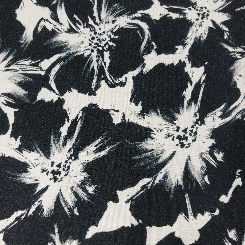 Apt 9 Womens Long Maxi Floral Dress Sleeveless Black White Size PM Petite Summer - Picture 6 of 9